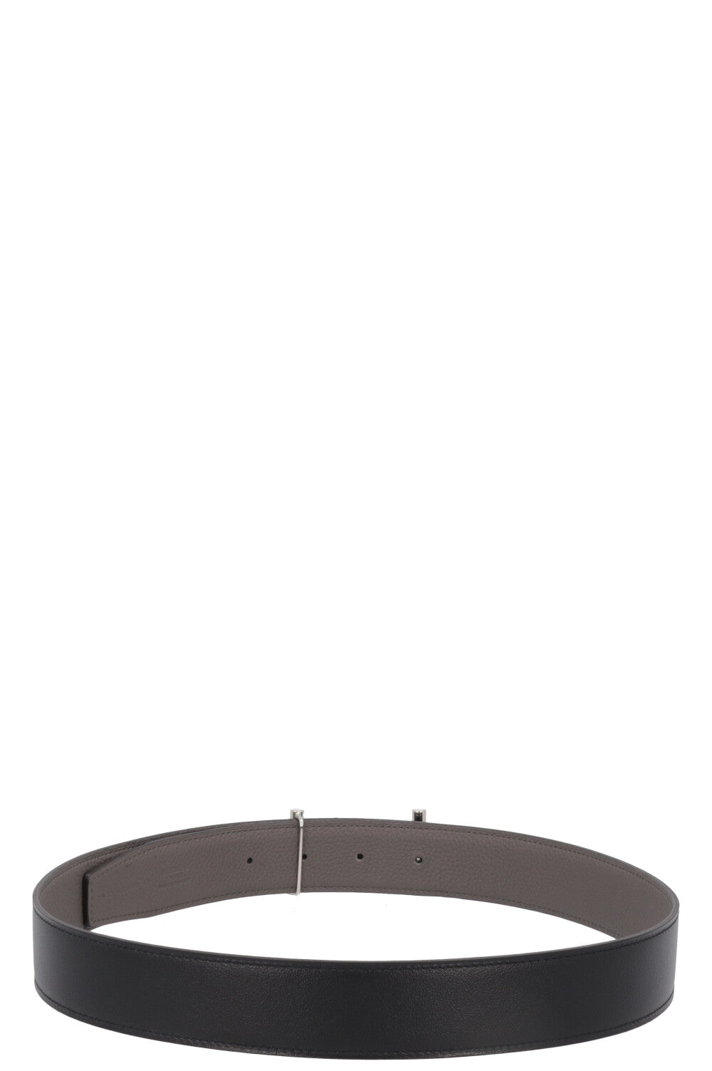 HERMÈS Reversible H d`Ancre Belt Noir Etain