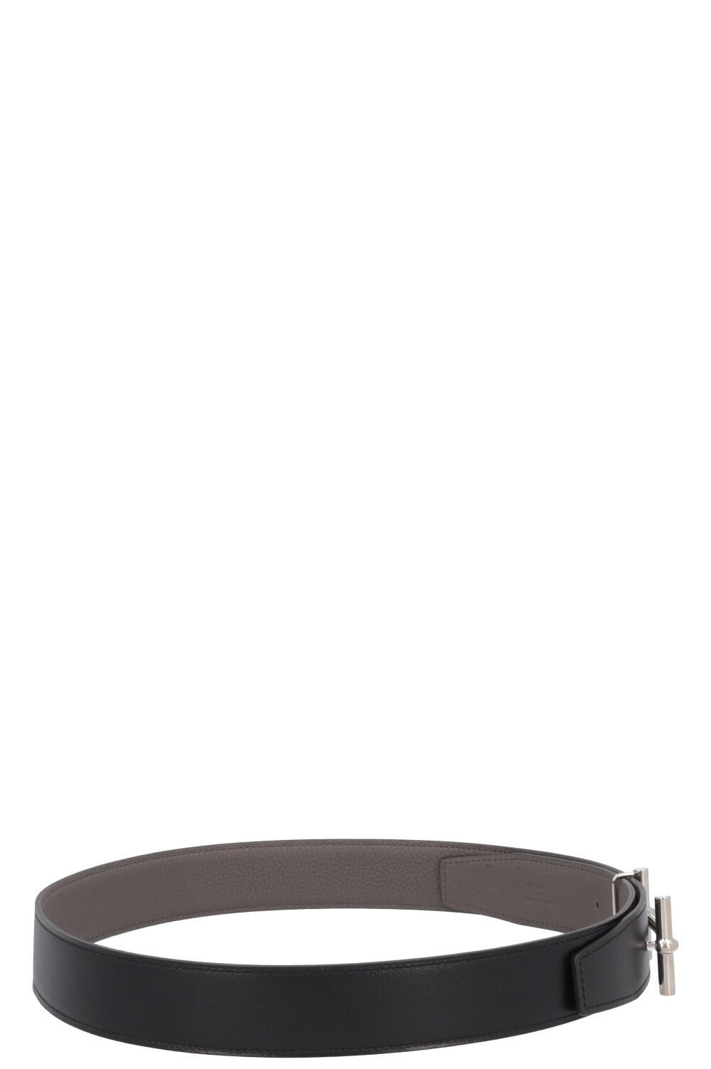 HERMÈS Reversible H d`Ancre Belt Noir Etain