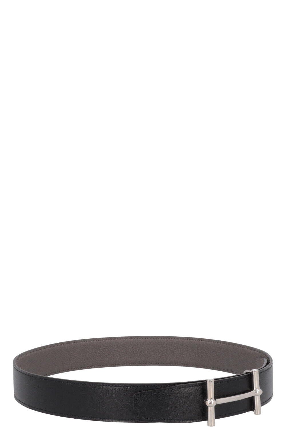 HERMÈS Reversible H d`Ancre Belt Noir Etain