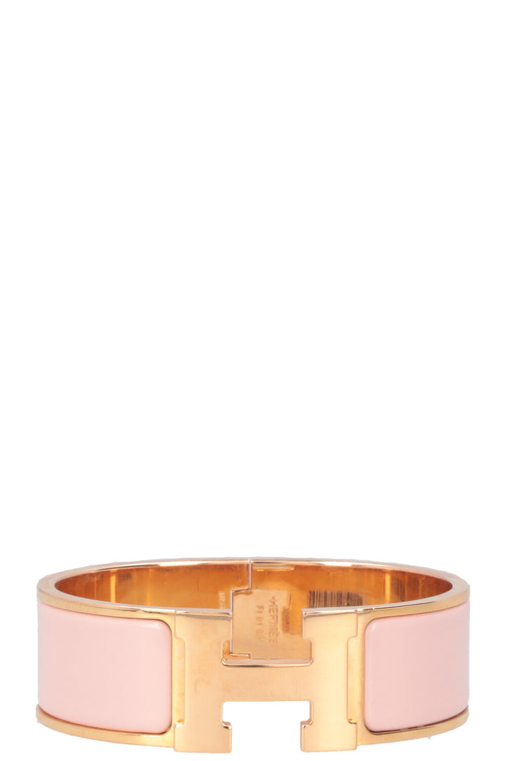 HERMÈS Clic H Cuff Pink Gold