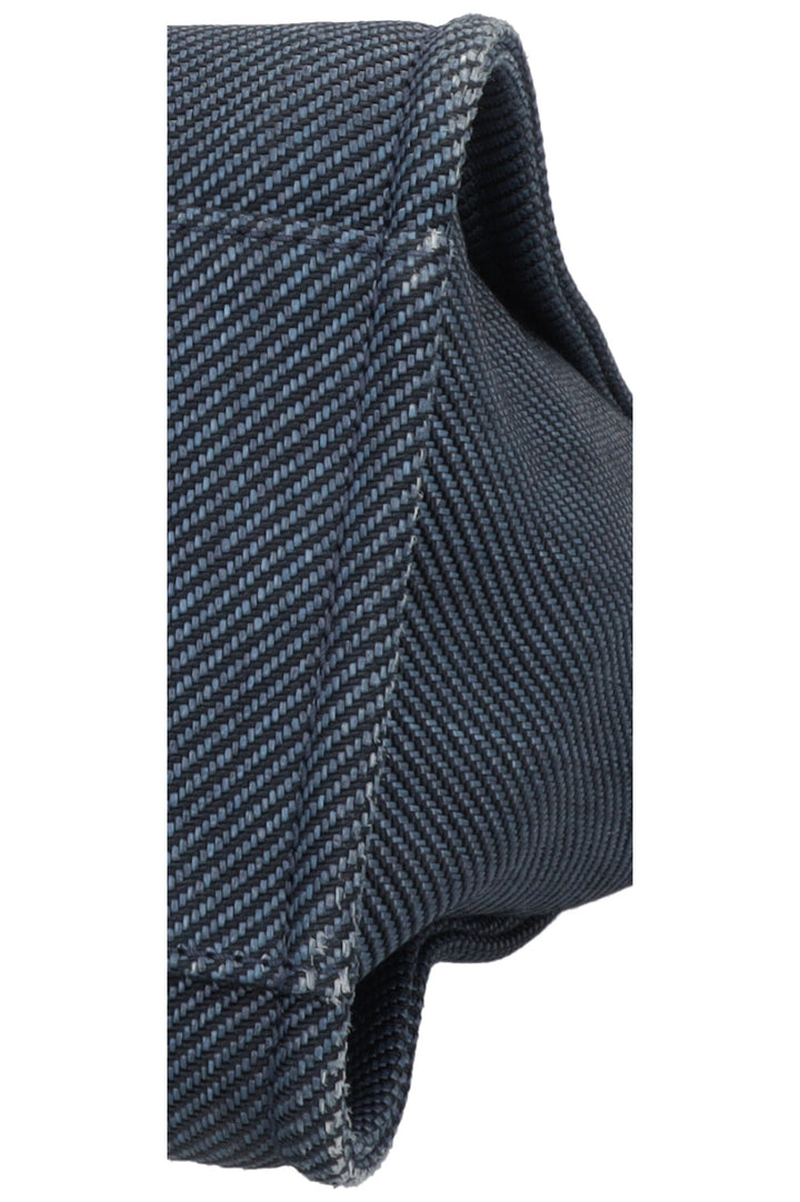 CHANEL Deauville Raffia Medium Navy Blue