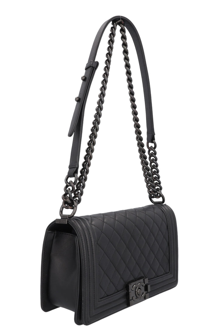 CHANEL Boy Bag So Black