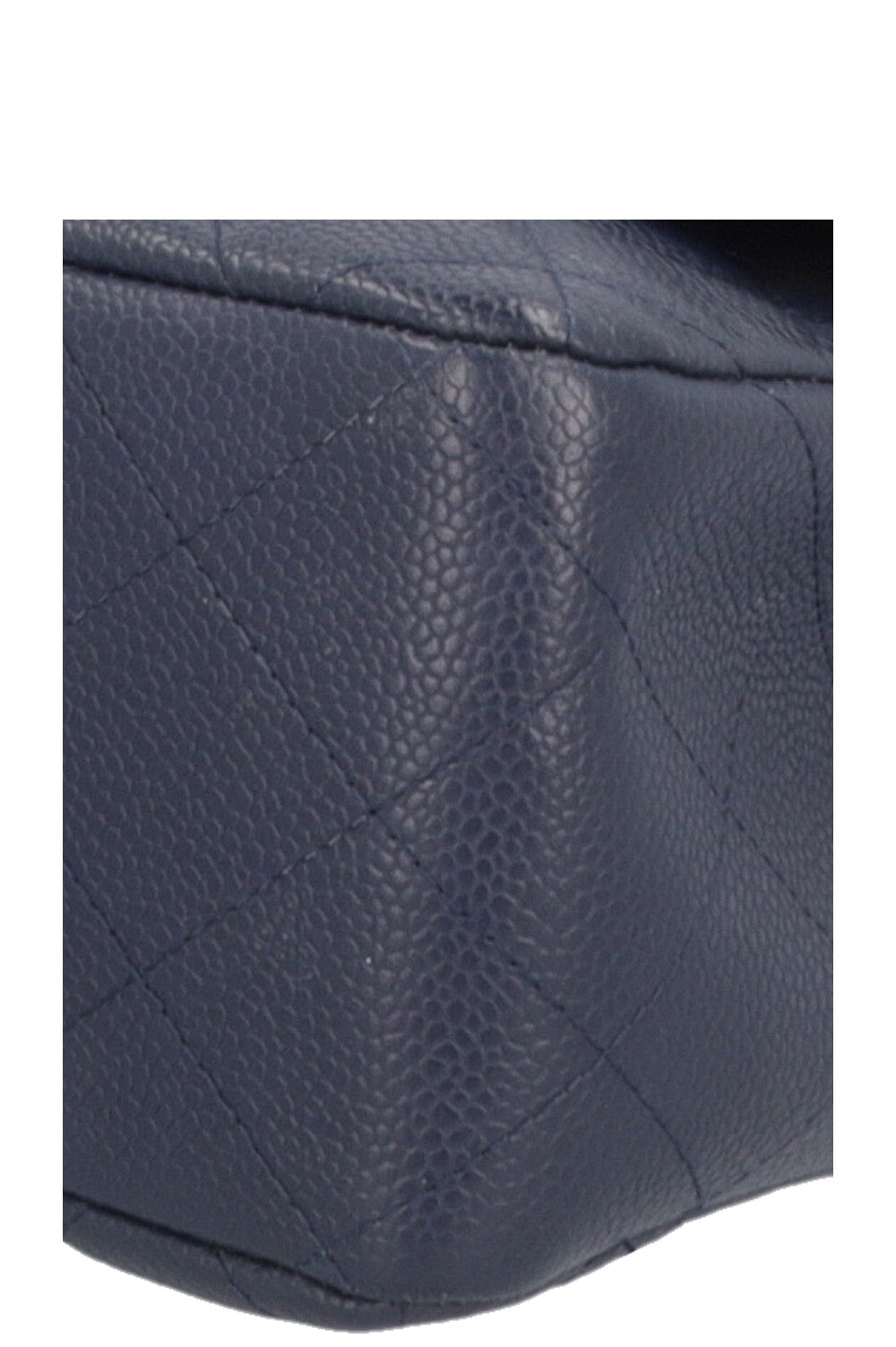 CHANEL Large Single Flap Bag Caviar Navy