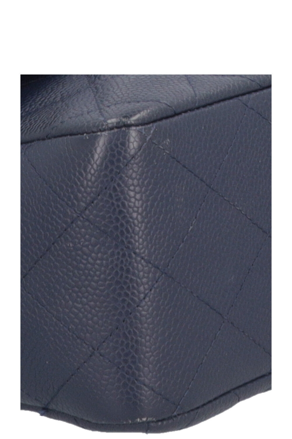 CHANEL Large Single Flap Bag Caviar Navy