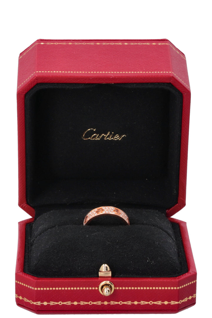 CARTIER Love Ring Diamonds Rosegold