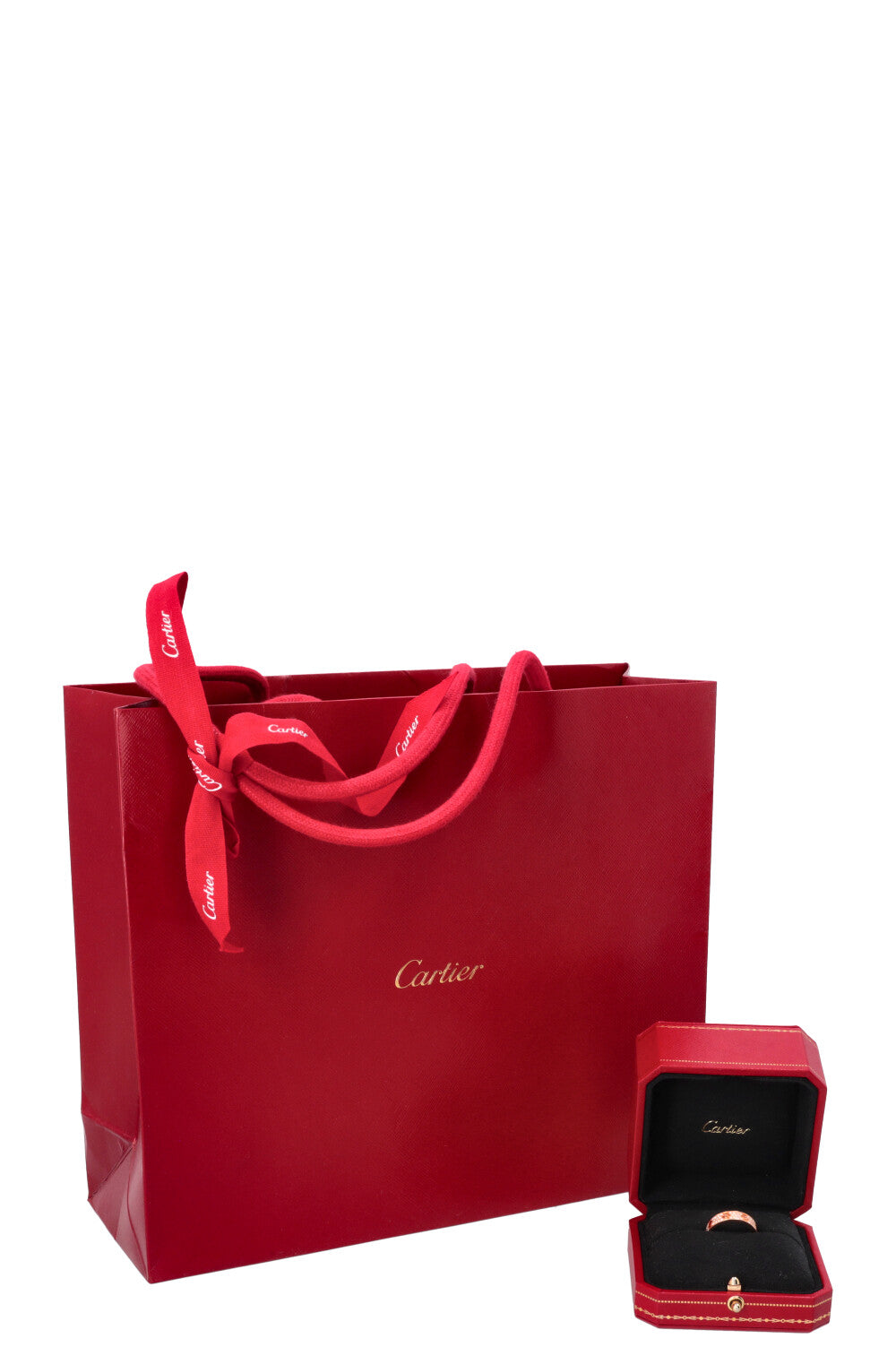 CARTIER Love Ring Diamonds Rosegold