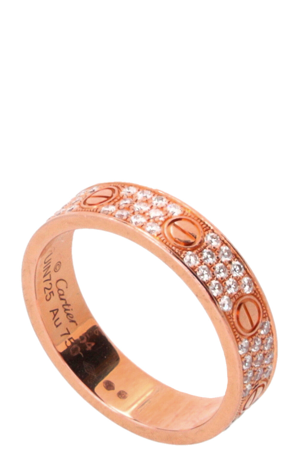 CARTIER Love Ring Diamonds Rosegold
