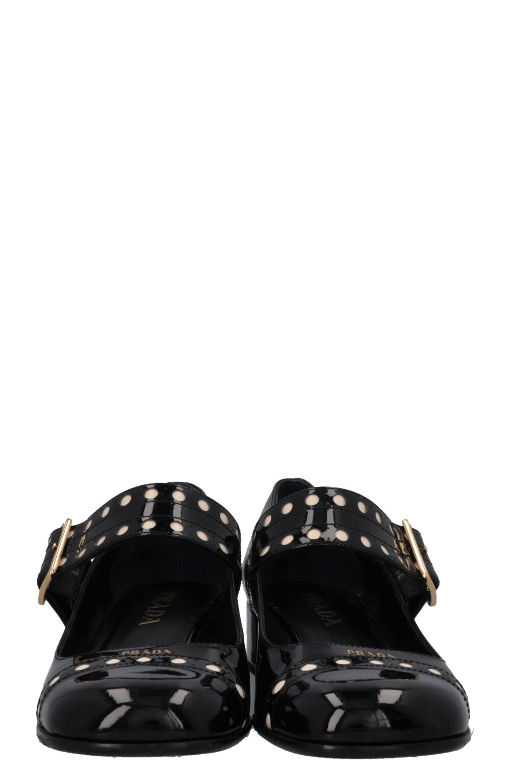 PRADA Mary Jane Heels Patent Black
