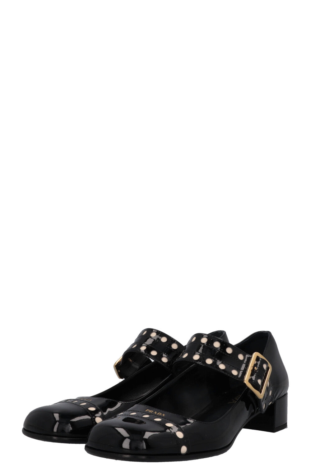 PRADA Mary Jane Heels Patent Black