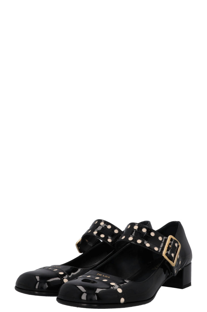 PRADA Mary Jane Heels Patent Black