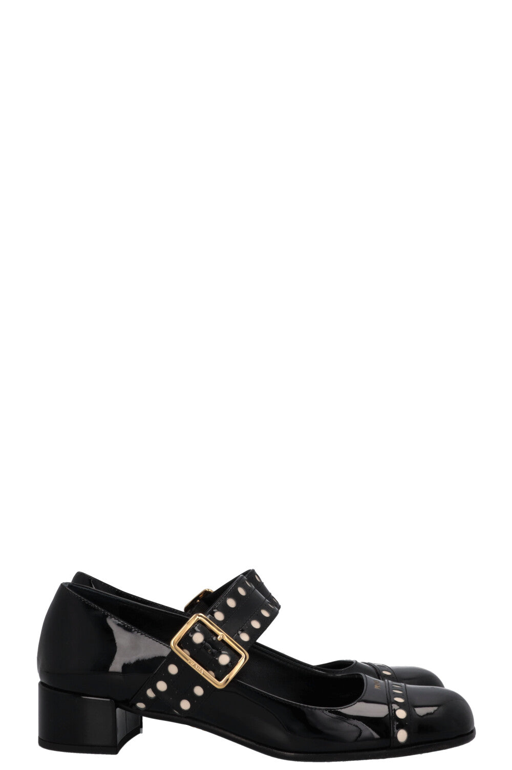PRADA Mary Jane Heels Patent Black