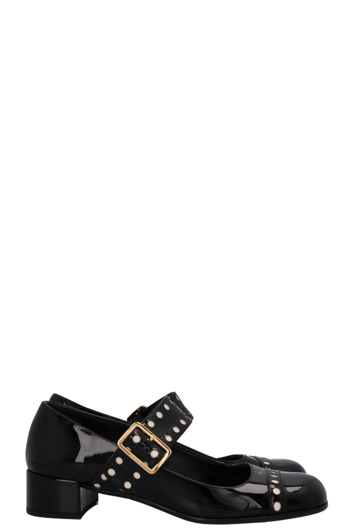 PRADA Mary Jane Heels Patent Black