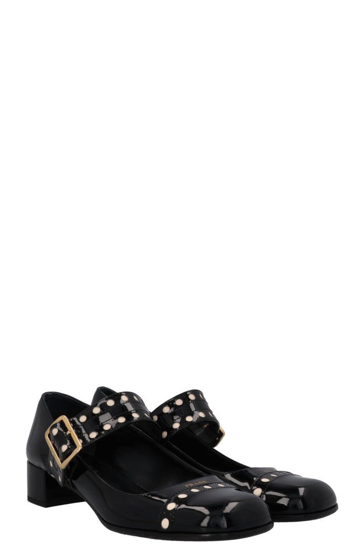 PRADA Mary Jane Heels Patent Black