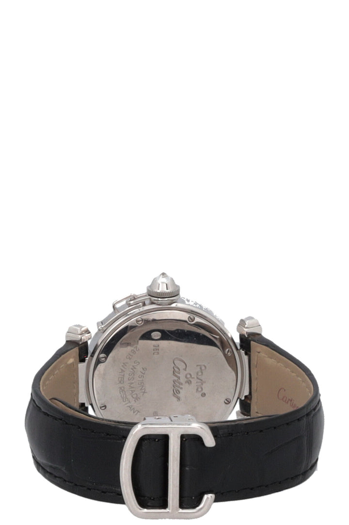 CARTIER Pasha De Cartier Watch 18k White Gold Diamonds