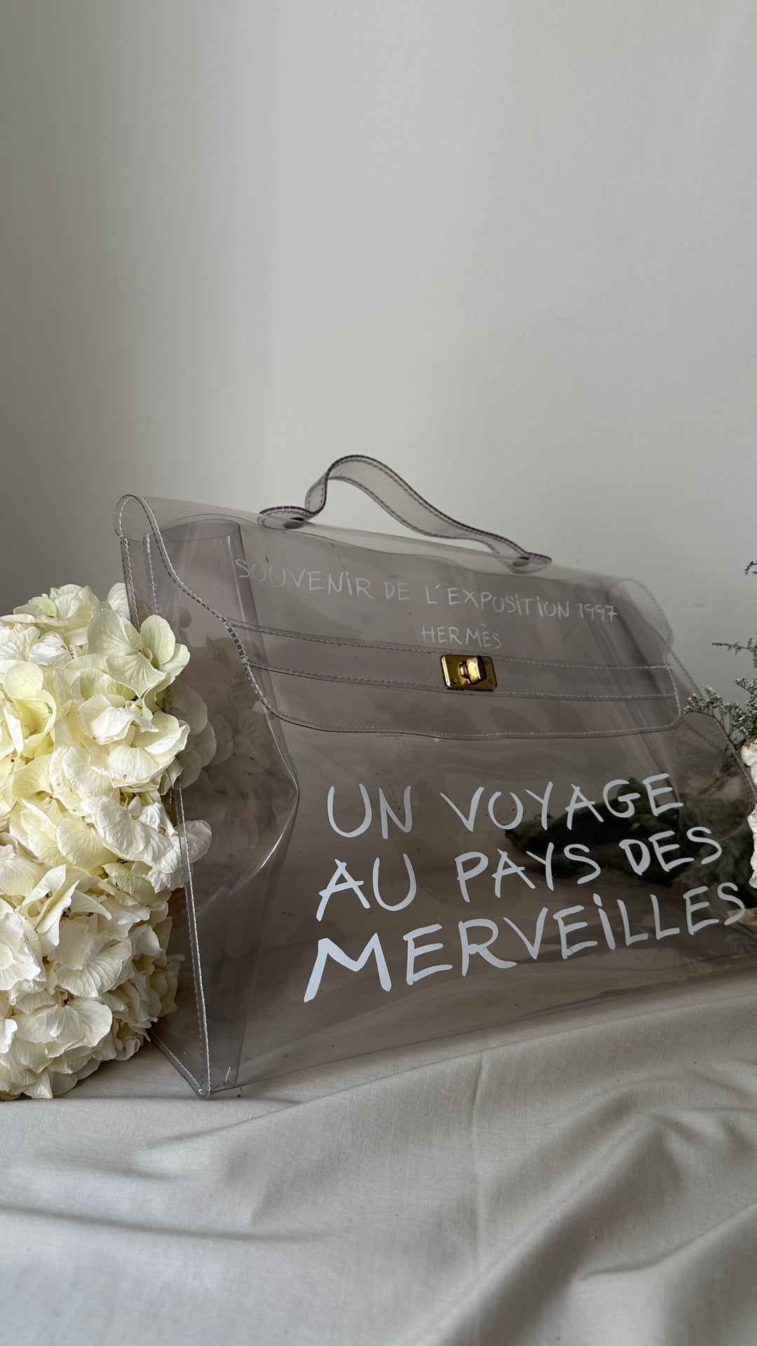 HERMÈS 1997 Vinyl Souvenir De L'Exposition Kelly Bag PVC