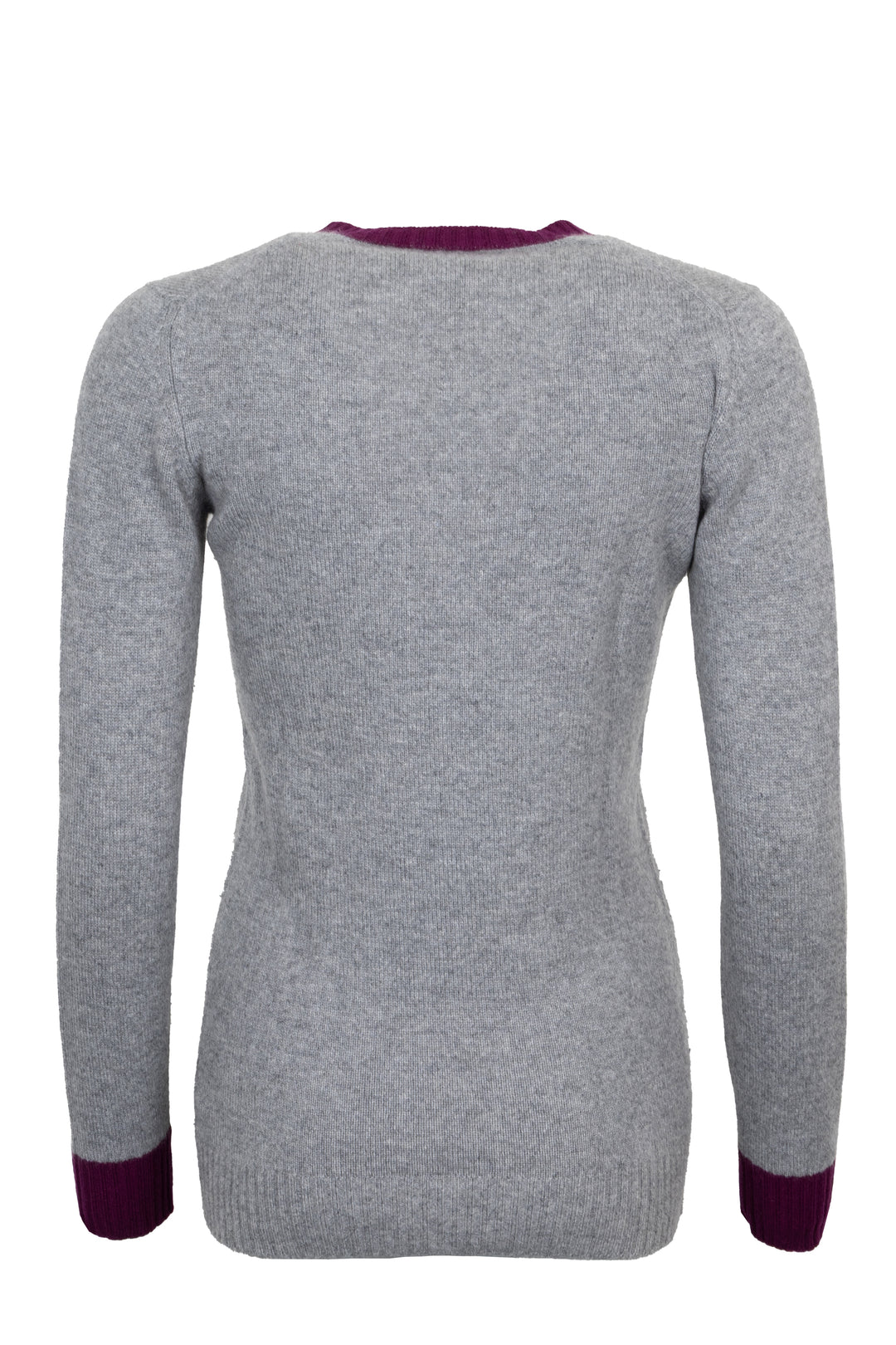 CHANEL 2007 Knit Top Cashmere Grey Purple