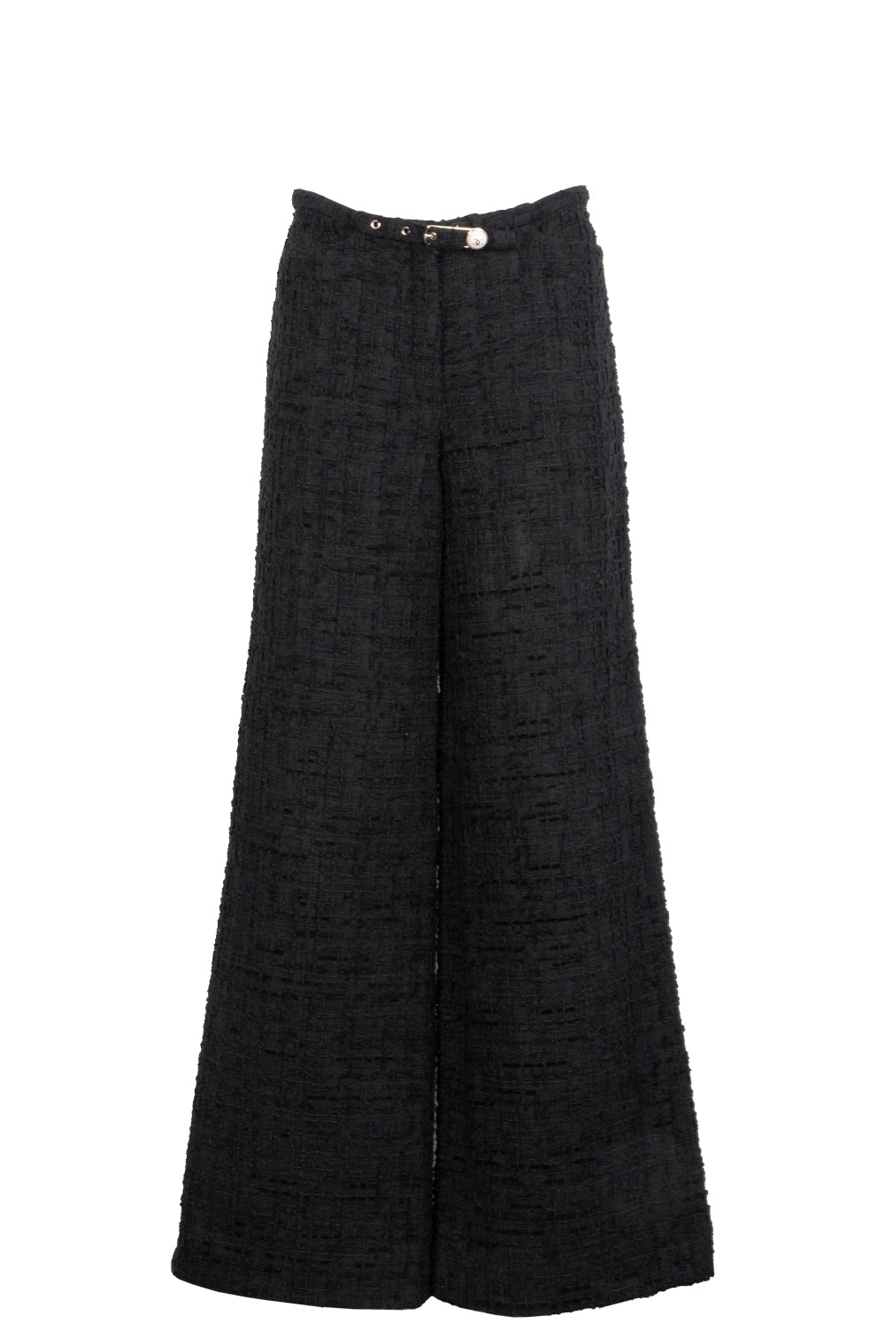 CHANEL 2022 Tweed Pants Black