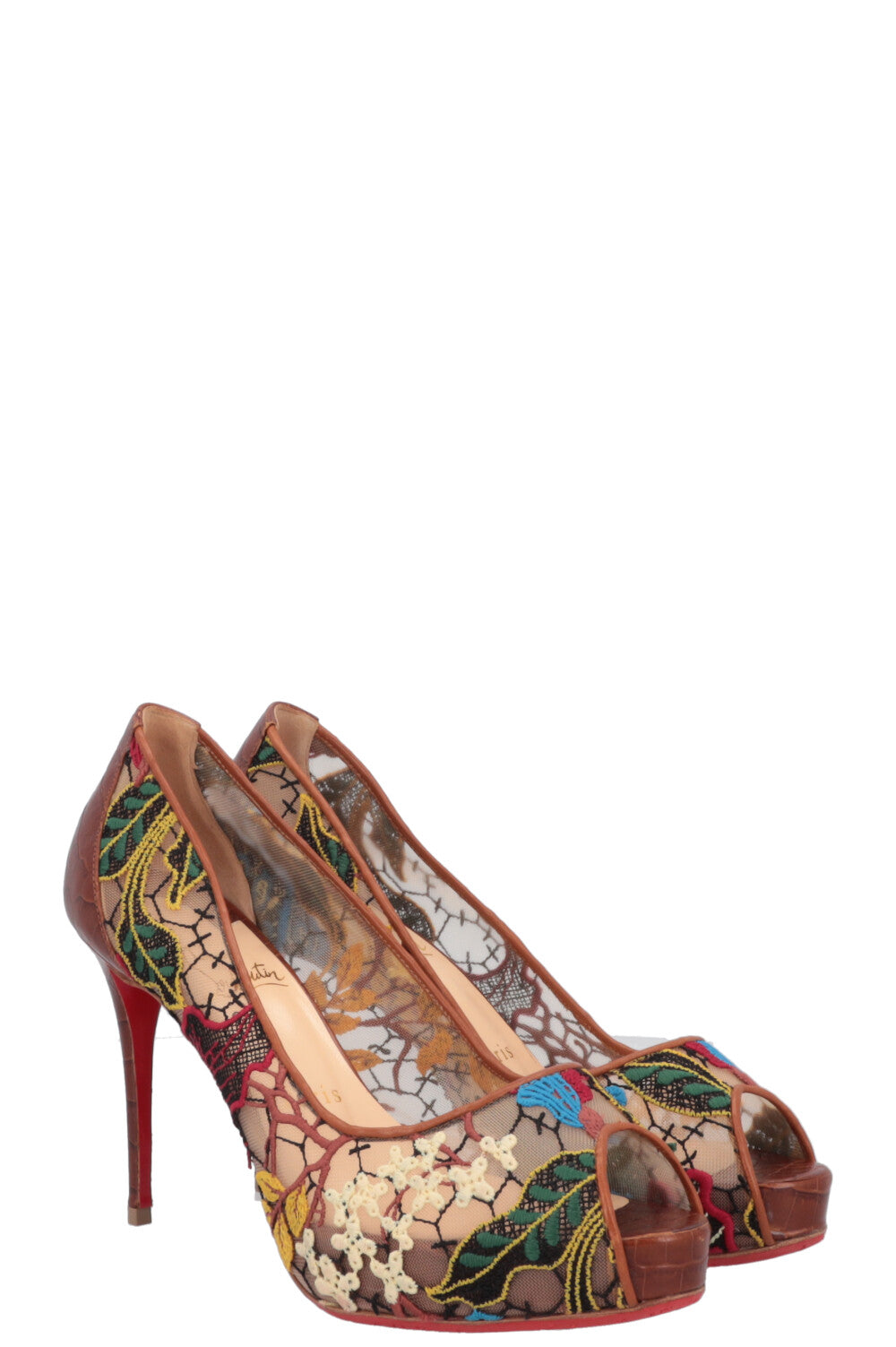 CHRISTIAN LOUBOUTIN Embroidered Heels Multicolor REAWAKE