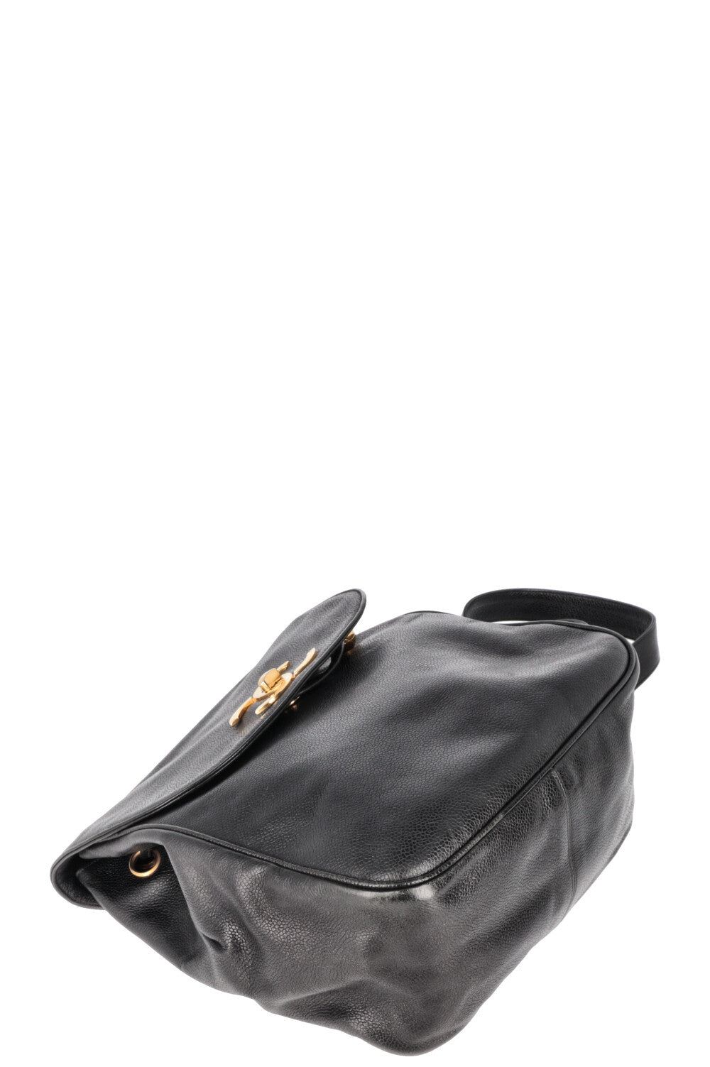 CHANEL CC Backpack Caviar Black