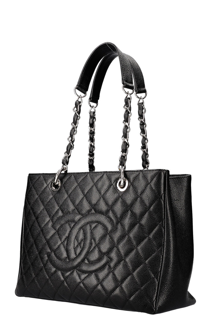 CHANEL GST Tote Bag Caviar Black