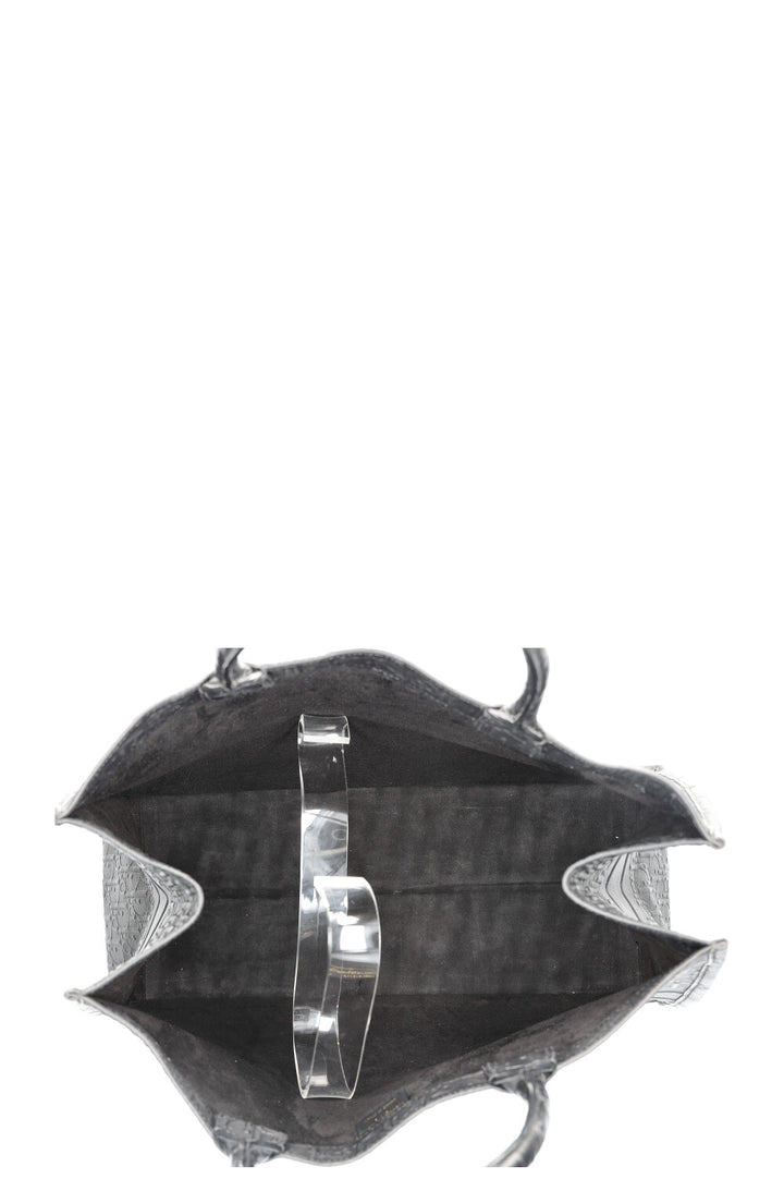 CHRISTIAN DIOR Book Tote Grand Cuir Noir