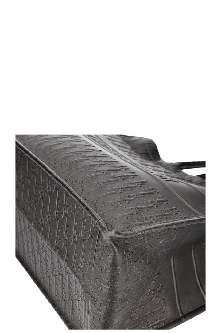 CHRISTIAN DIOR Book Tote Grand Cuir Noir