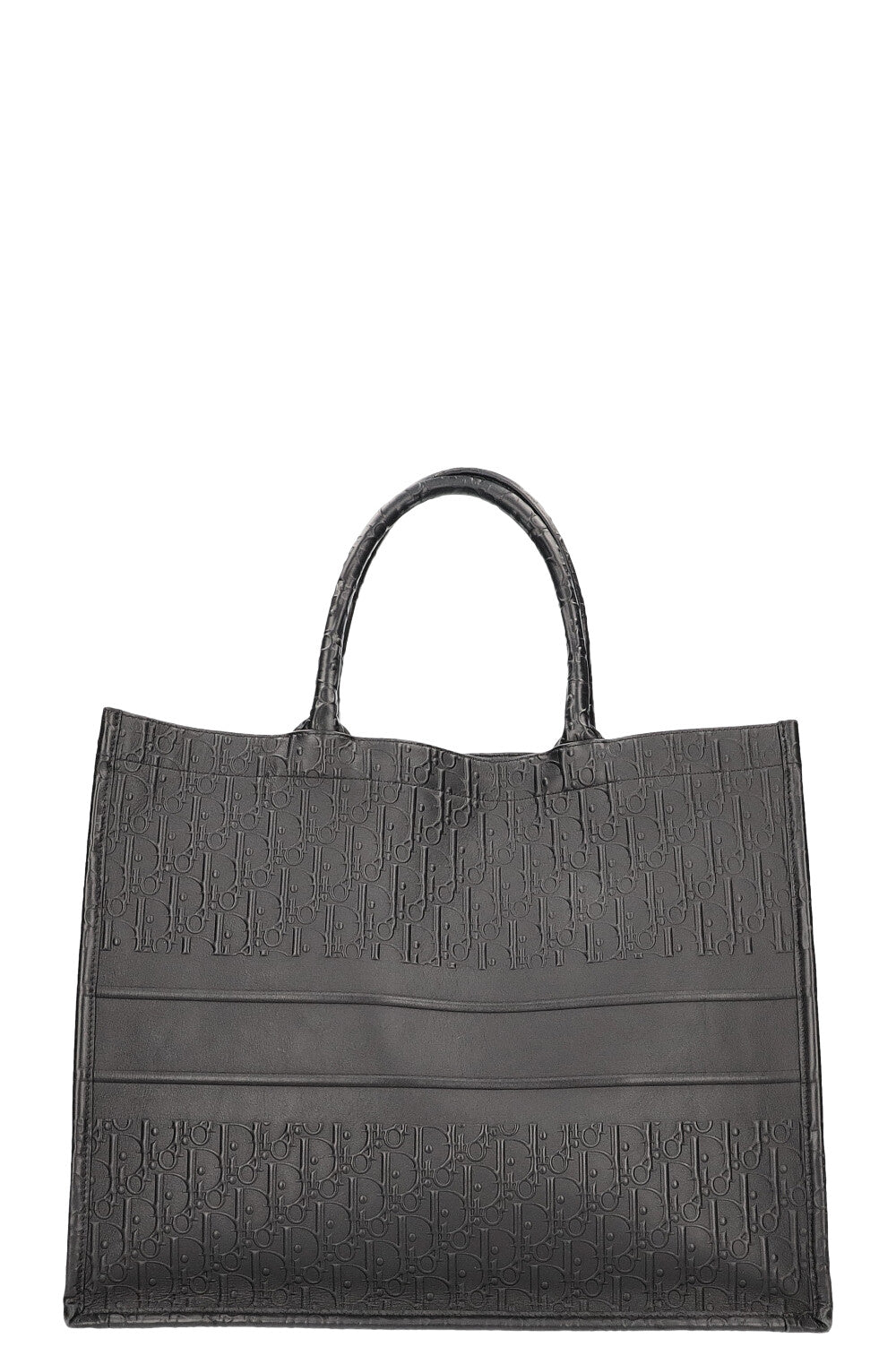 CHRISTIAN DIOR Book Tote Grand Cuir Noir