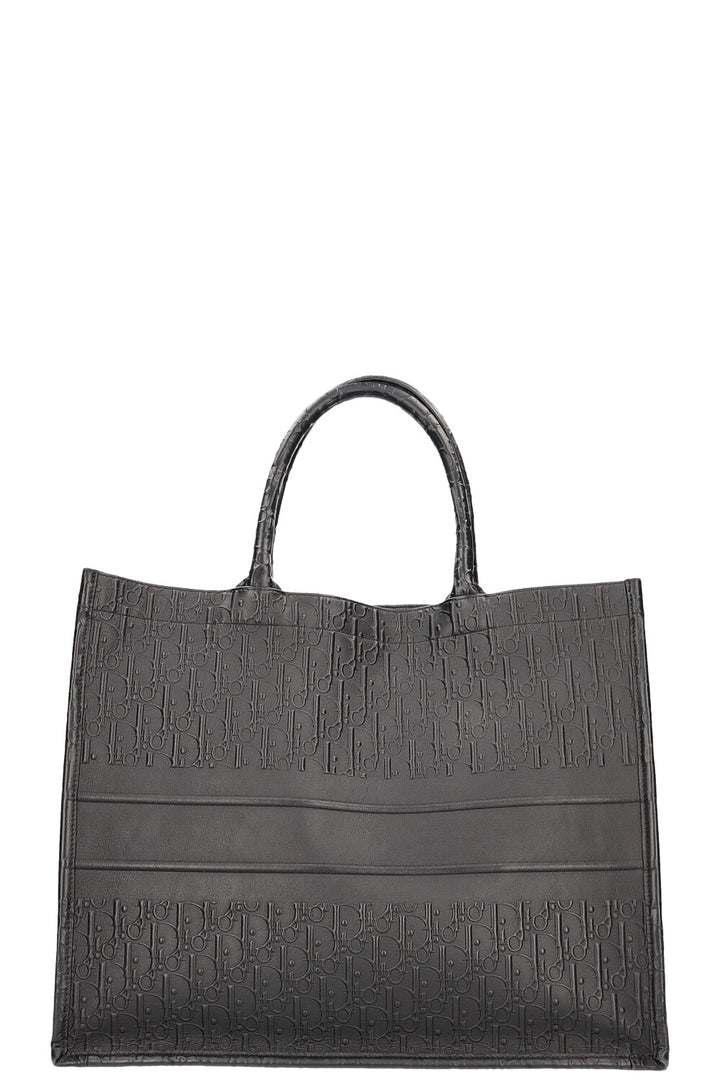 CHRISTIAN DIOR Book Tote Grand Cuir Noir