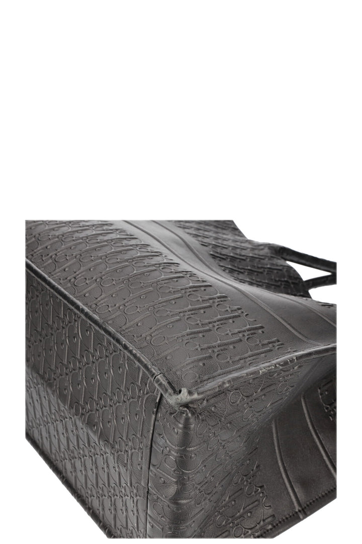 CHRISTIAN DIOR Book Tote Grand Cuir Noir