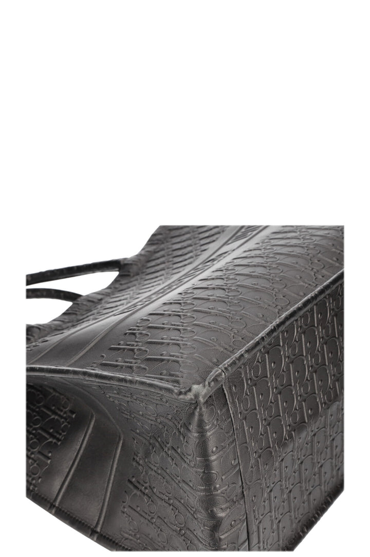 CHRISTIAN DIOR Book Tote Grand Cuir Noir