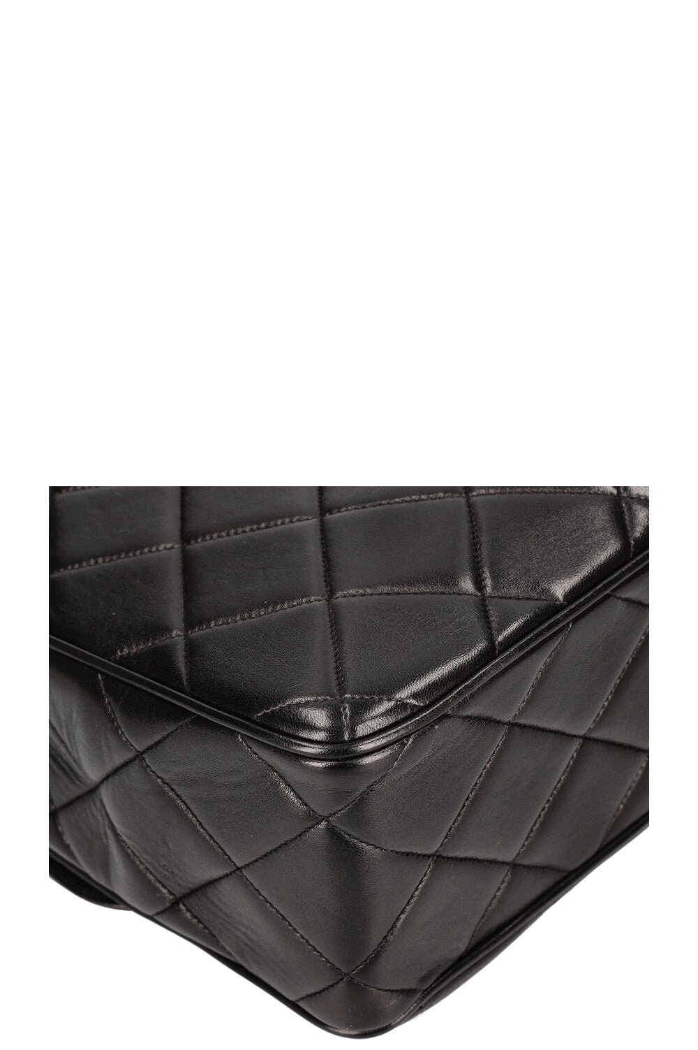 CHANEL Vintage Single Flap Shoulder Bag Quilted Black