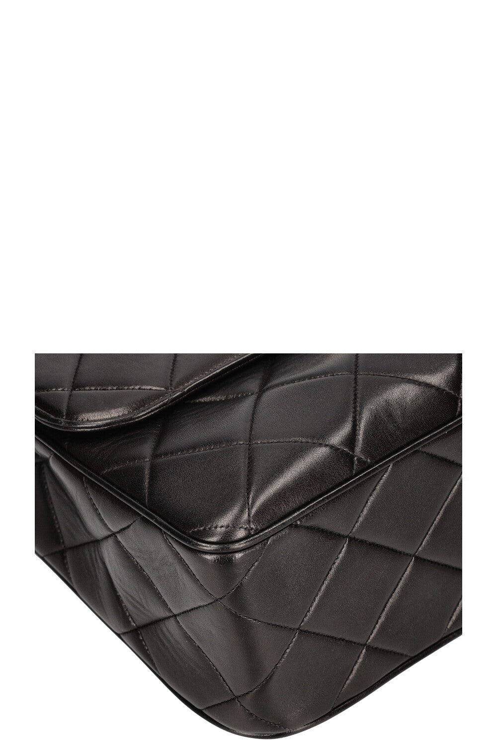 CHANEL Vintage Single Flap Shoulder Bag Quilted Black