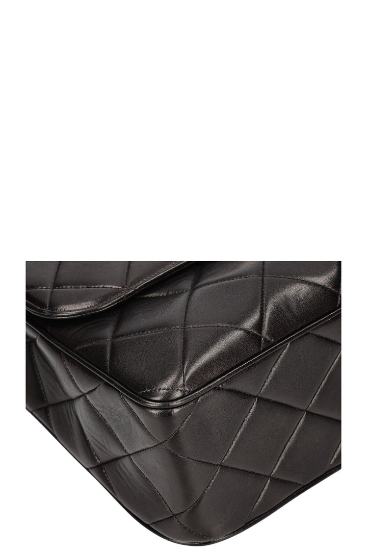 CHANEL Vintage Single Flap Shoulder Bag Quilted Black