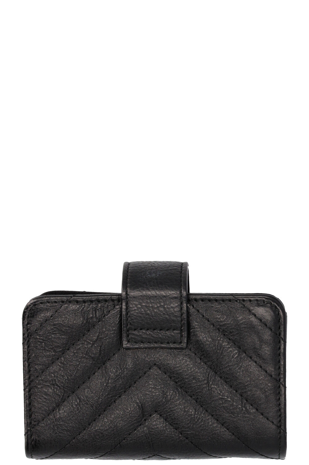 CHANEL CC Card Holder Leather Black