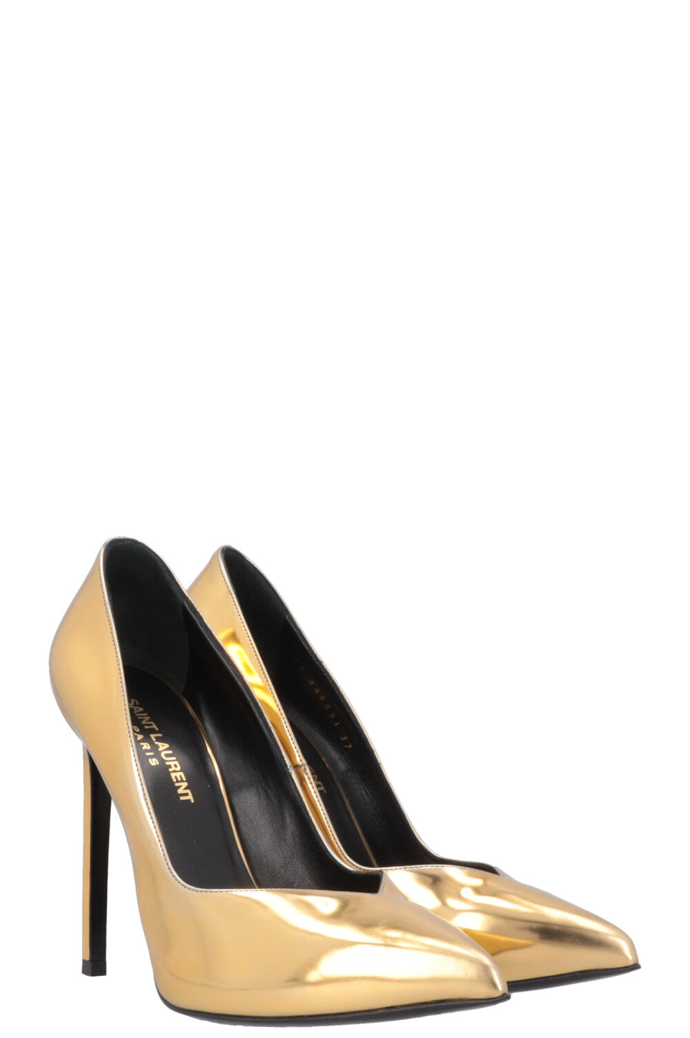 SAINT LAURENT heels gold metallic – REAWAKE