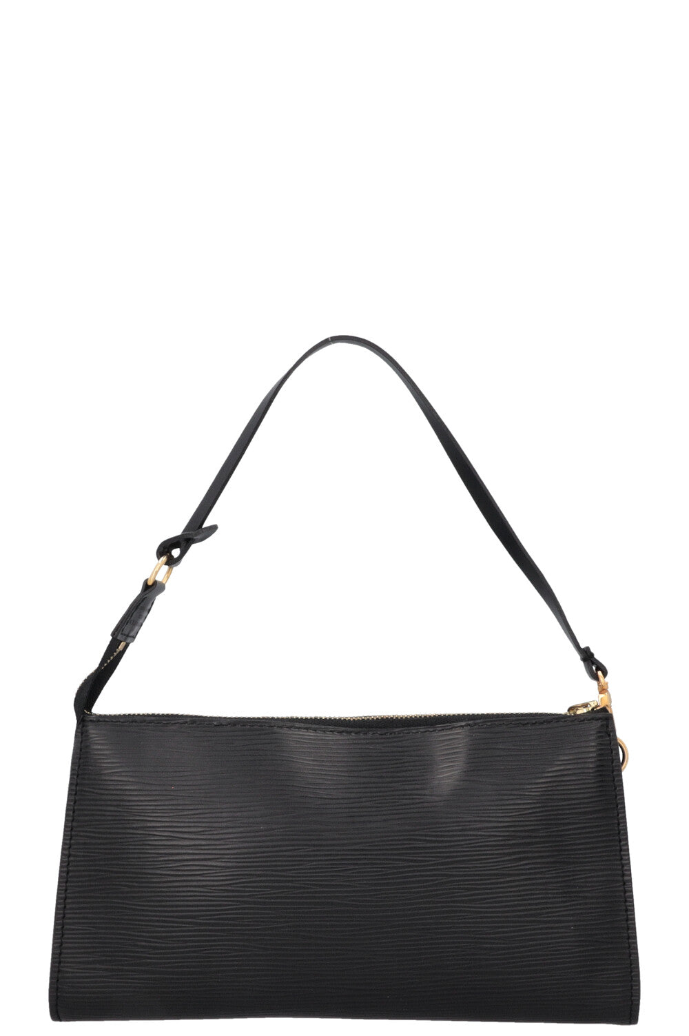 LOUIS VUITTON Pochette Handbag Epi Leather Black