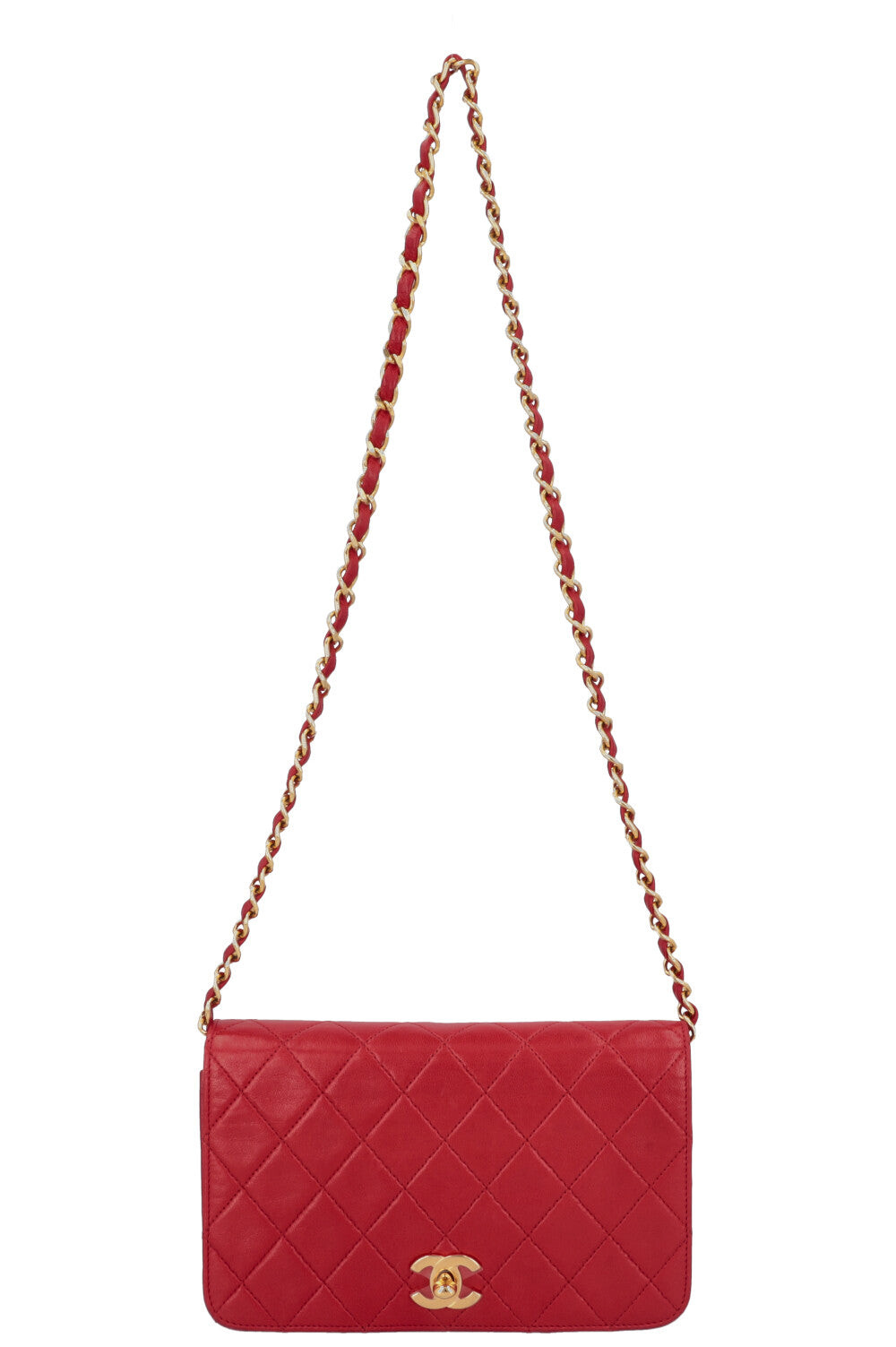 CHANEL Vintage Flap Bag Red