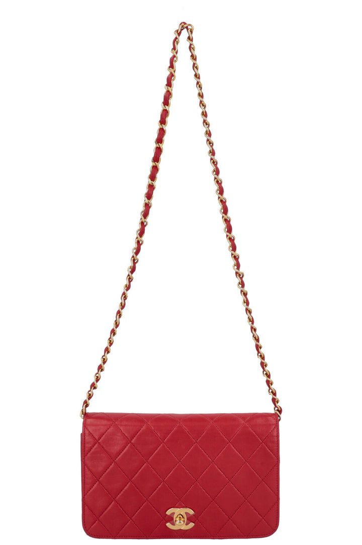 CHANEL Vintage Flap Bag Red