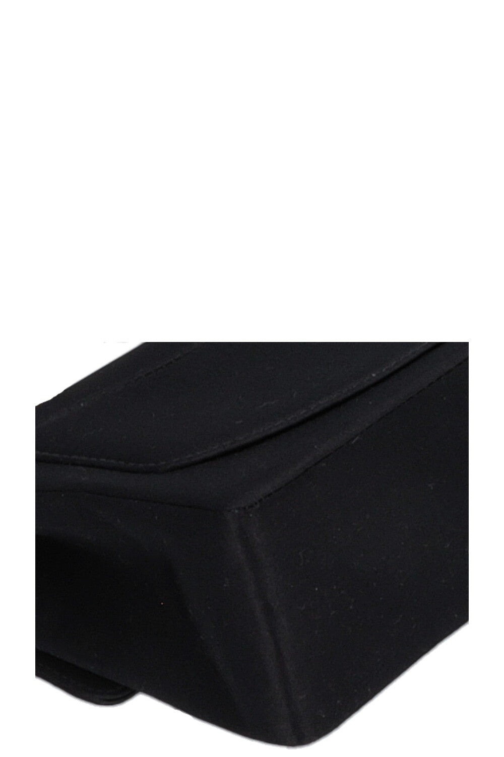 CHANEL Mini Square Satin Crossbody Bag Black