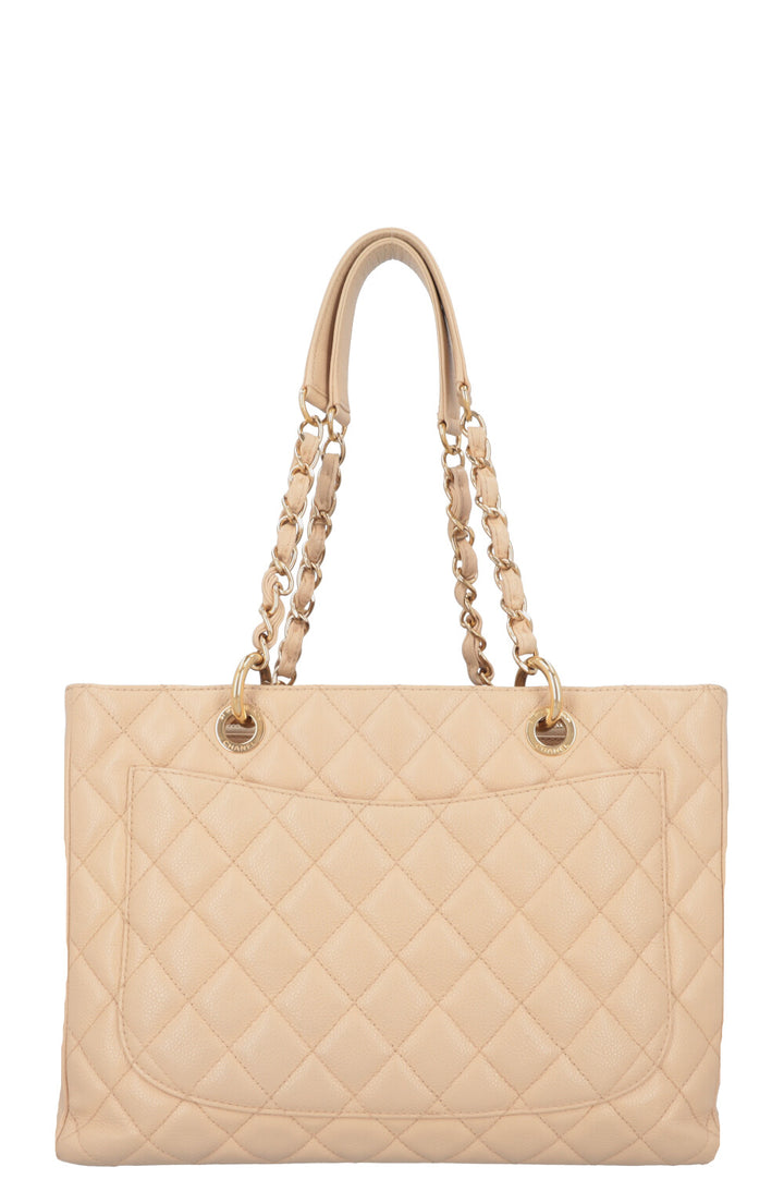 CHANEL GST Tote Bag Beige Caviar