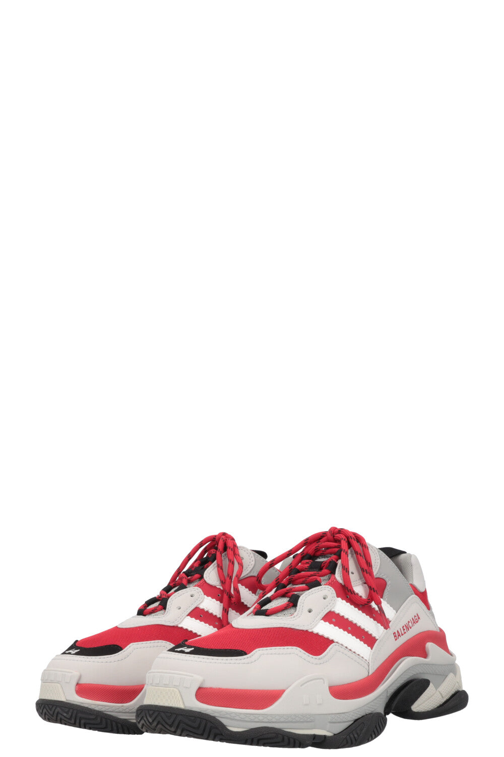 BALENCIAGA X Adidas Triple S Sneaker Red Grey