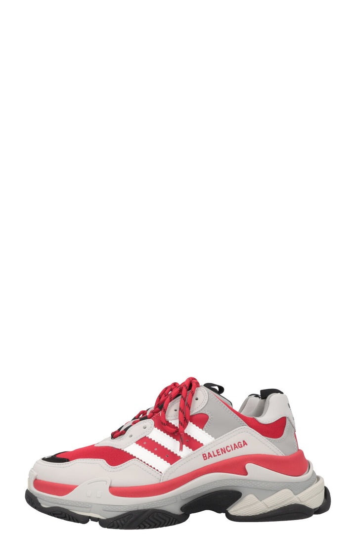 BALENCIAGA X Adidas Triple S Sneaker Red Grey