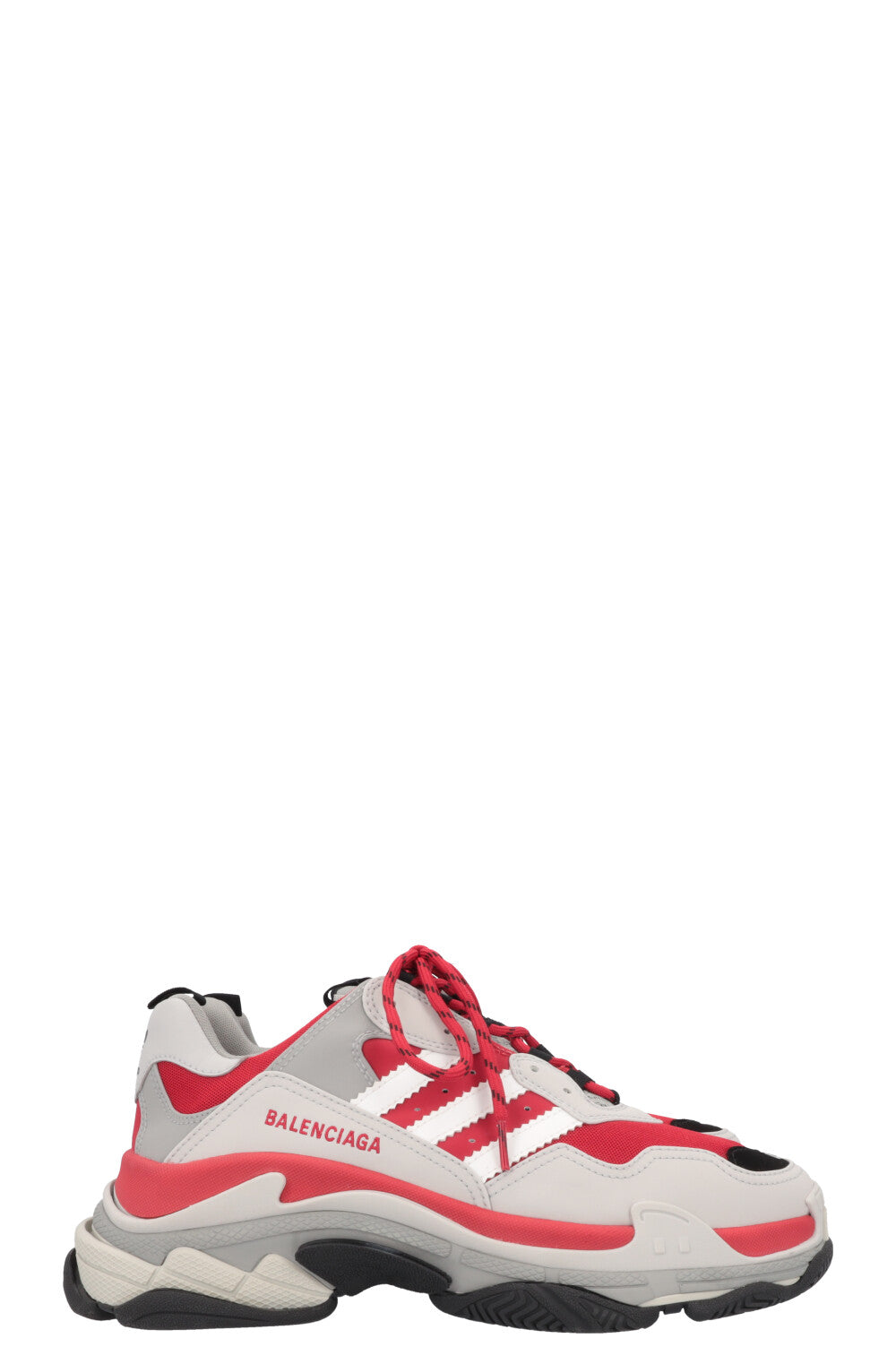 BALENCIAGA X Adidas Triple S Sneaker Red Grey