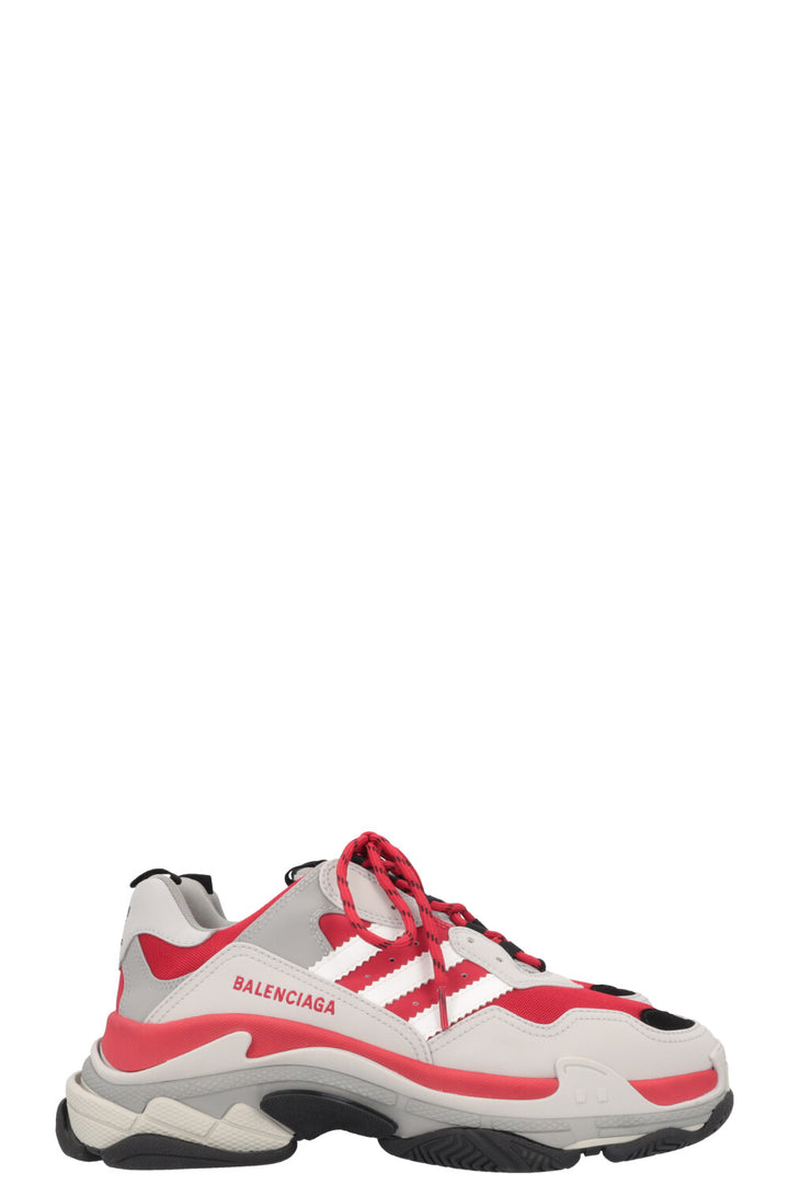 BALENCIAGA X Adidas Triple S Sneaker Red Grey