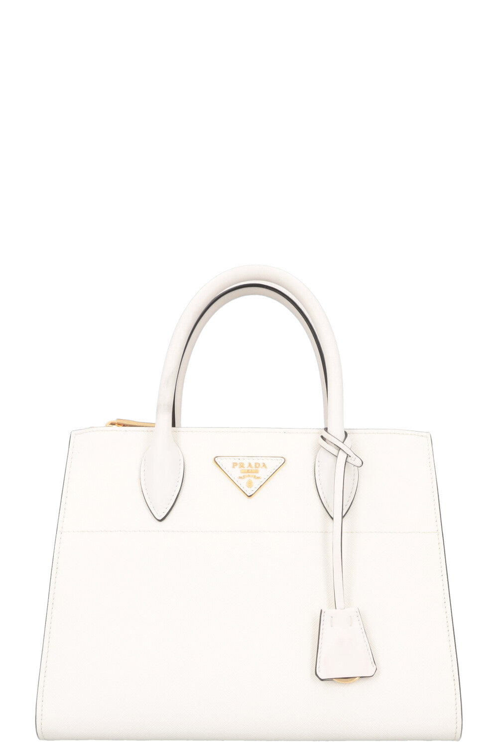 PRADA Paradigm Crossbody Bag Saffiano White