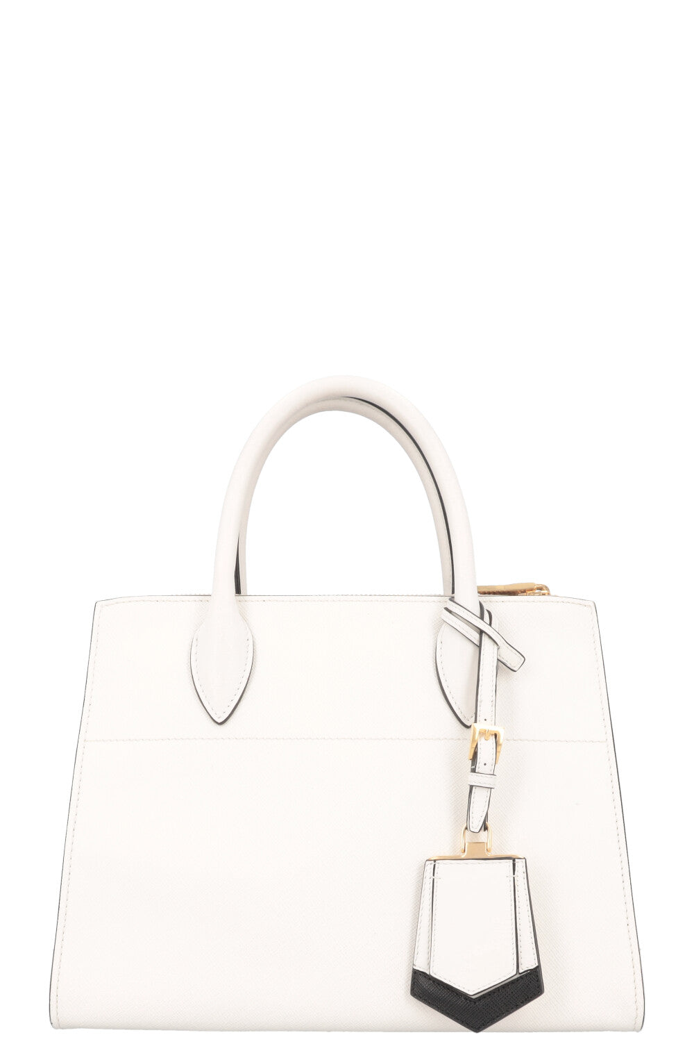 PRADA Paradigm Crossbody Bag Saffiano White