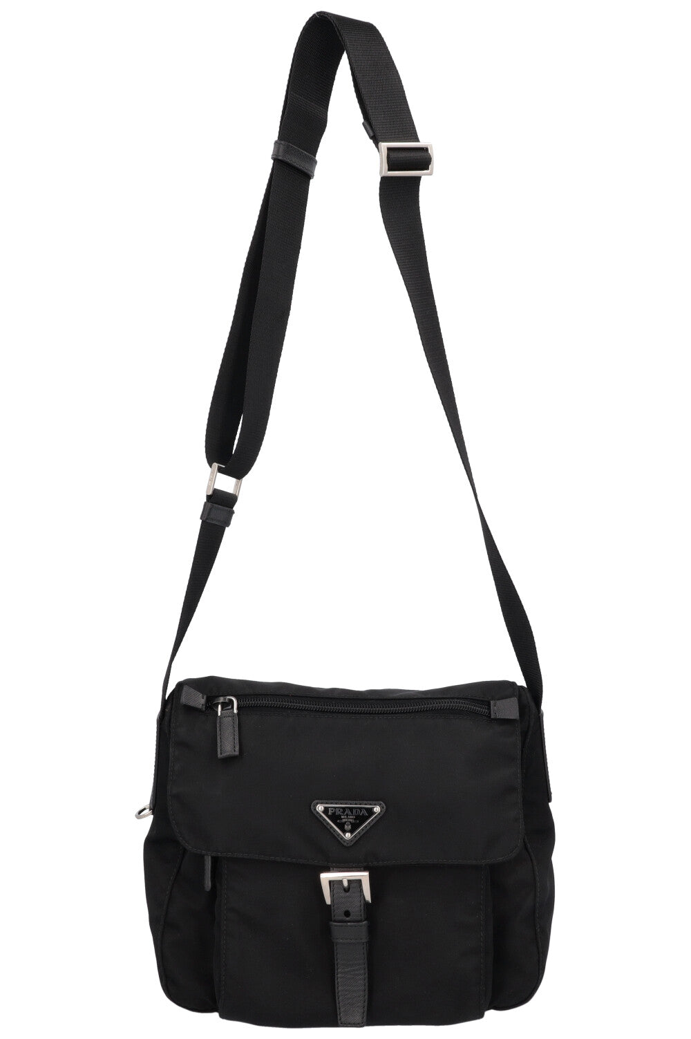 バッグ PRADA messenger shoulder bag nylon PRADA Nylon Messenger Bag Black – REAWAKE