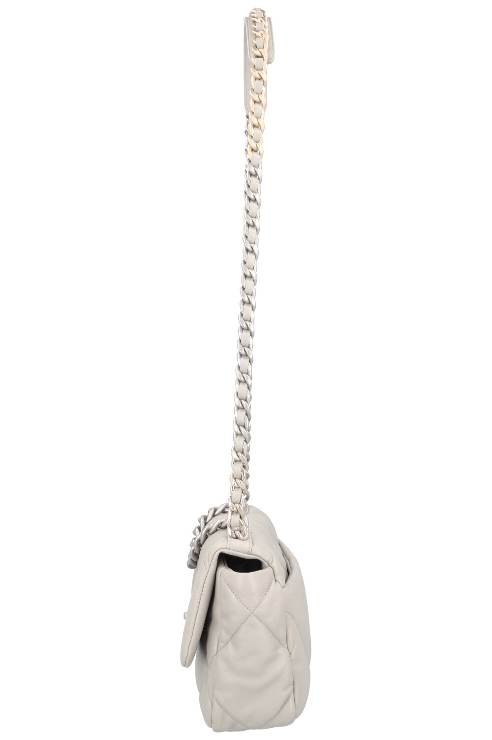 CHANEL Small 19 Bag Leather Grey