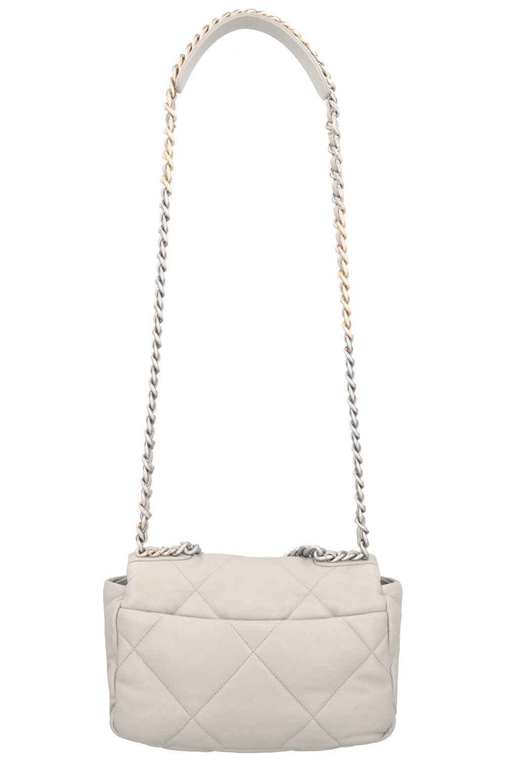 CHANEL Small 19 Bag Leather Grey