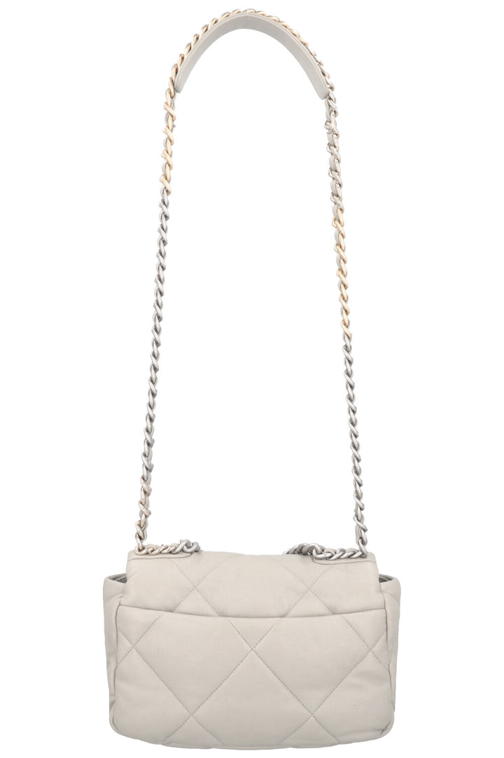 CHANEL Small 19 Bag Leather Grey
